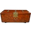 Vintage Marquetry Wooden Trunk