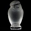 Miniature Lalique Crystal Owl