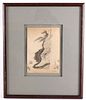 Woody Crumbo (1912-1989) Potawatomi Drawing