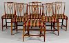 Set of 6 English Dining Chairs c. 1800