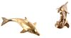 Castilian Imports Brass Dolphin Pair