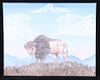 Signed Original Iroshand Buffalo Painting