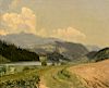 Attr. Thomas W. Whittredge Oil on Canvas Landscape