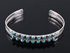 Navajo Sterling & Sleeping Beauty Turquoise Cuff