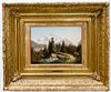 GUSTAVE DORE, MOUNTAIN LANDSCAPE, SIGNED OIL