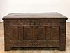 18TH C., CHARLES II STYLE CARVED OAK BLANKET CHEST