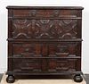 18TH C. WILLIAM AND MARY OAK CHEST OF DRAWERS