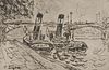 Paul Signac (French, 1863-1935)      Paris: Le Pont des Arts avec Remorqueurs