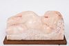Pink Marble Reclining Nude Woman CATALOG!