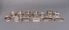 Assorted Sterling Silver & Plate Napkin Rings, 13