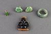 Assorted Carved Jade & Stone Jewelry, 4