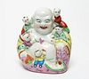 Chinese Famille Rose Porcelain Laughing Buddha