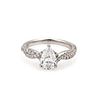Diamond Solitaire 1.35ct Pear Cut Accent 18k Ring