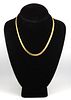 Italian 14K Yellow Gold Snake Link Necklace