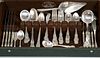 Towle Old Master Flatware, 68 pcs plus 2 plated servers