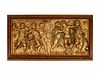 Two Italian Gilt-Bronze Plaques Depicting A Procession of Cupids
Height 17 x width 30 1/2 inches.