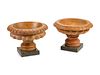 A Pair of Italian Neoclassical Style Sienna Marble Tazze
Height 11 x diameter 16 inches.