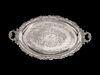 A Large English Silverplate Oval Two-Handled Tray
34 x 21 inches.