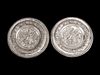 A Pair of Victorian Silverplated Mythological Circular Chargers
Diameter 14 1/2 inches.