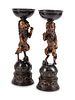 A Pair of Bronze Lion-Form Jardinieres
Height 45 x diameter 14 inches.