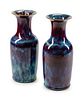A Pair of Chinese Flambe-Glazed Porcelain Baluster-Form Vases
Height 21 1/2 x diameter 8 inches.