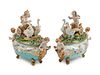 A Pair of Italian Porcelain Sauce Tureens and Covers
Height 9 1/2 x length 11 x depth 4 1/2 inches.