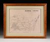 A FACSIMILE CADASTRAL MAP, "Kleberg County," EARLY 20TH CENTURY,