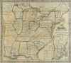 AN ANTIQUE MAP, "Ensign, Bridgman & Fanning's Railroad Map of the United States, Showing the Depots and Stations," NEW YORK, 1856,