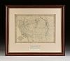 A CIVIL WAR ERA MAP, "Johnson's California with Territories of Utah, Nevada, Colorado, New Mexico and Arizona," NEW YORK, CIRCA 1866,