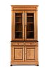 AN ANTIQUE CHESTNUT TRIMMED CHERRY CABINET, FRENCH, SECOND HALF 19TH CENTURY,