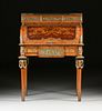 A LOUIS XVI STYLE MARQUETRY INLAID CYLINDRE BONHEUR DU JOUR, 20TH CENTURY,