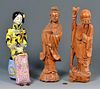 Chinese Porcelain and Carved Figures