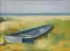 ANNE PACKARD, (American, b. 1933), Beach Side Skiff, 1999, oil on canvas, 11 x 14 in., frame: 16 x 19 in.