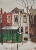 ALBERT JACQUES FRANCK, (Canadian, 1899-1973), Behind Rose Avenue, oil on masonite, 16 x 12 in., frame: 25 1/4 x 21 1/4 in.