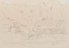 MARSDEN HARTLEY, (American, 1877-1943), Mountain Landscape, Garmisch-Partenkirchen, 1933, pencil on paper, 7 x 10 in., frame: 9 1/4 x 12 1/4 in.