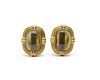 MING'S 18K Gold and Smoky Quartz Earclips