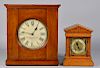 Pair of Clocks, W & H Oak Cased & Imperial
