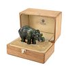 Russian Faberge Jade Elephant
