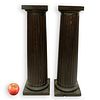 Pair of Carved Wood Pedestals