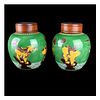 Pair of Chinese Tang Style Ginger Jars