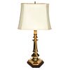 Italian Regency Style Brass Candlestick Table Lamp