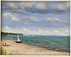C. Weis Contemporary Sailboats Oil on Canvas