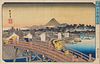 Hiroshige "Shower on Nihonbashi Bridge" Woodblock Print