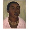 DIEGO RIVERA, Cabeza india, Signed and dated 27, Oil on canvas, 19.6 x 16" (50 x 41 cm)