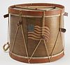 19h Century Flag Drum w/Drum Sticks