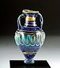 Gorgeous Greek Core-Form Glass Amphoriskos