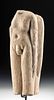 Canaanite Stone Male and Female Nude Caryatid Sculpture