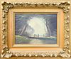EARLY 20th C LANDSCAPE OIL PAINTING ON CANVAS