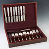 Forty-Four Pieces of Sterling Flatware, by International, in the "Courtship" pattern, consisting of 10 teaspoons, 8 salad forks, 8 c...