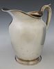 Sterling Water Pitcher, 20th c., #413, by M. Fred Hirsch, New Jersey, H.- 8 3/4 in., W.-